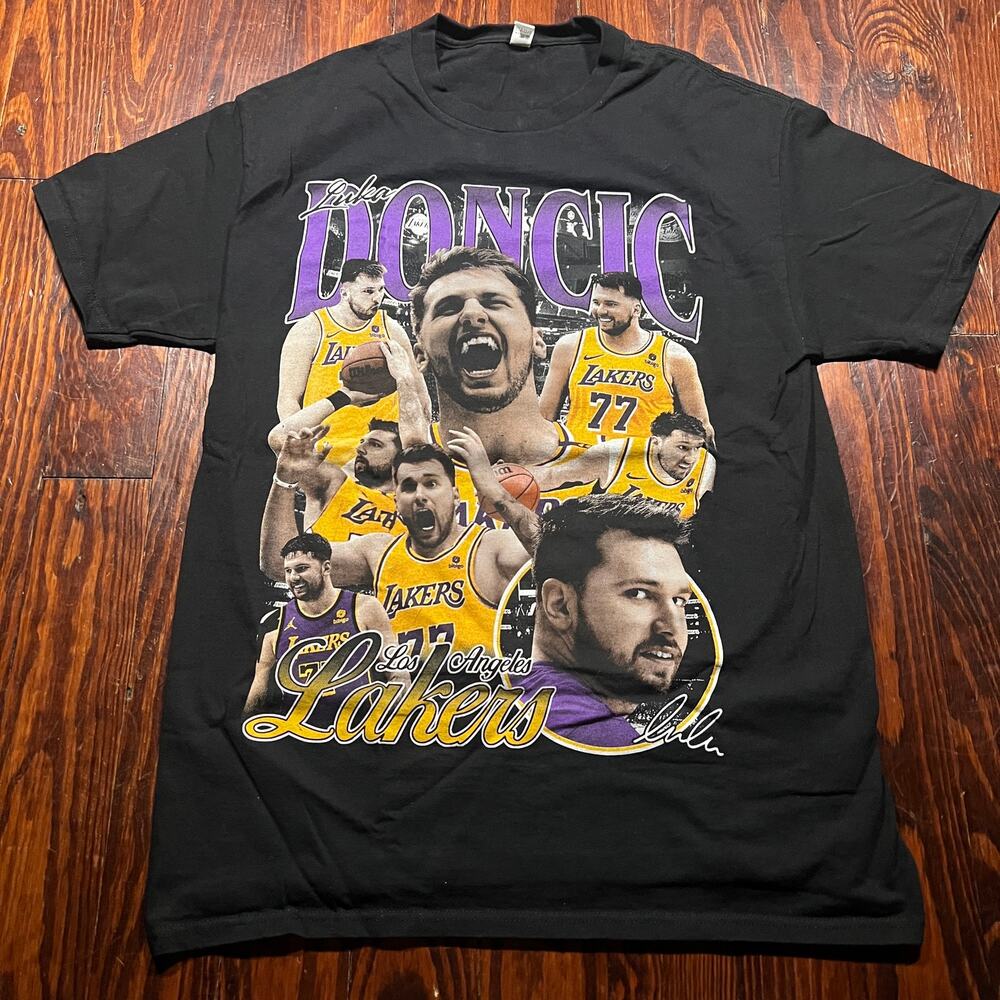 Fruit of the Loom L NBA Graphic T Shirt Black Regular